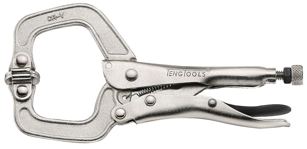 Teng Tools Swivel C Clamp Power Grip Plier 172mm