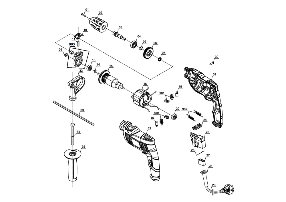 Einhell 550W Impact Drill