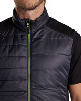 Blaklader Vest Warm-Lined 3863 #colour_black-hi-vis-yellow