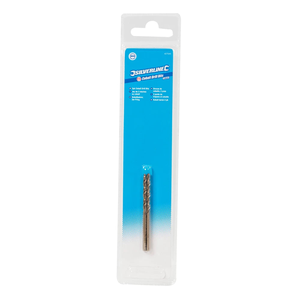 Silverline Cobalt Drill Bits 2Pk