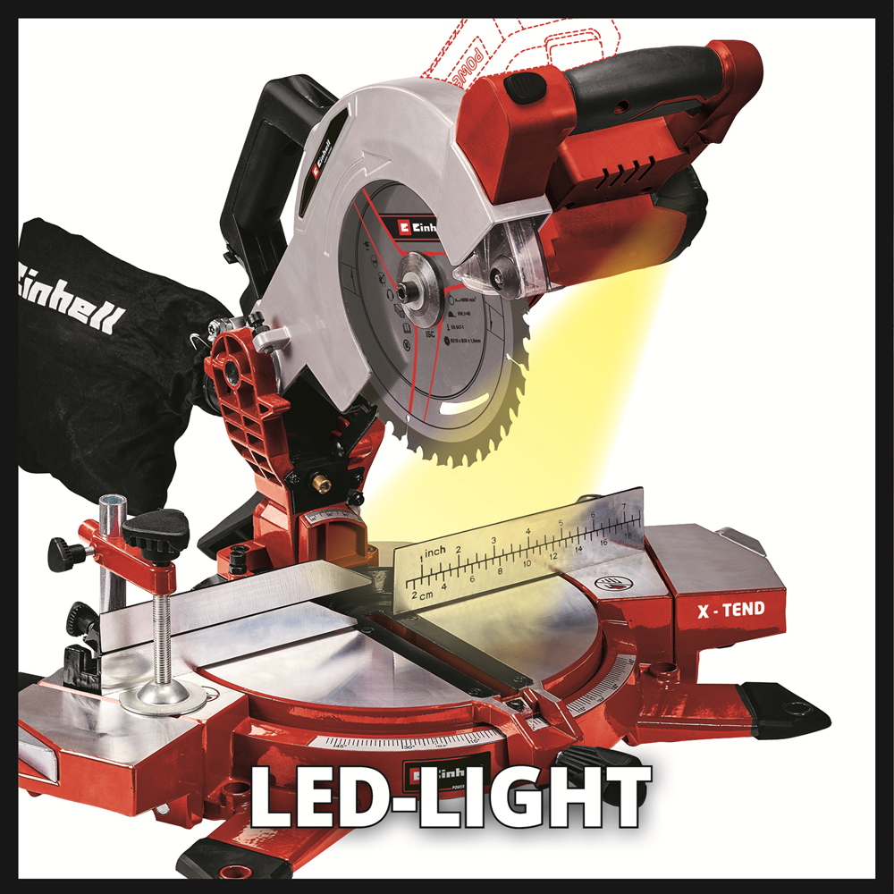Einhell Power X-Change 18V 210mm Compound Mitre Saw - Body Only