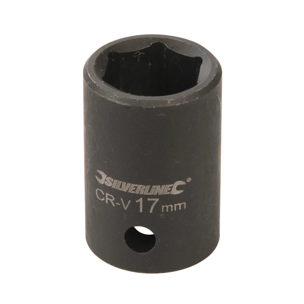 Silverline Impact Socket 1/2" Drive 6Pt Metric