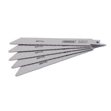 Draper Tools Bi-Metal Reciprocating Saw Blades For Metal, 150mm, 10-14tpi (Pack Of 5)