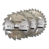 Silverline TCT Circular Saw Blades 16, 24, 30T 3Pk