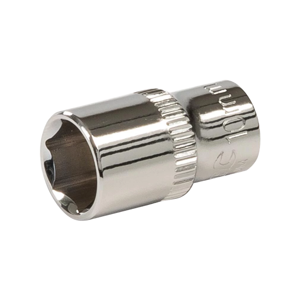 Silverline Socket 1/4" Drive 6pt Metric