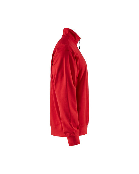 Blaklader Sweatshirt with Half Zip 3369 #colour_red