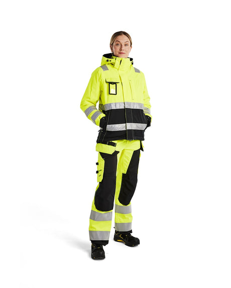 Blaklader Women's Hi-Vis Winter Jacket 4872 #colour_hi-vis-yellow-black