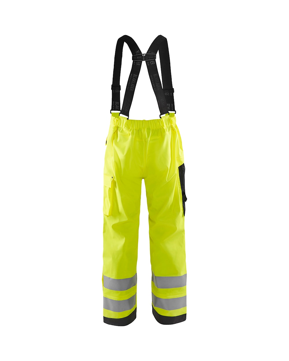 Blaklader Rain Trousers Hi-Vis Level 3 1306 #colour_hi-vis-yellow