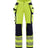 Blaklader Women's 4-Way-Stretch Hi-Vis Trousers 7197 #colour_hi-vis-yellow-navy-blue