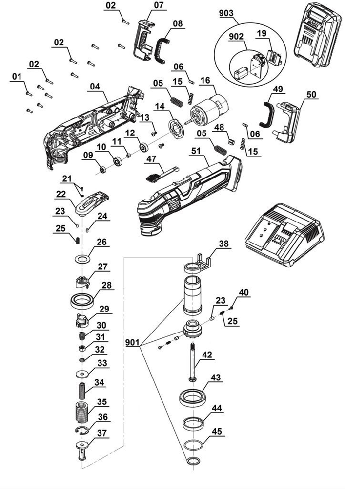 Einhell Power X-Change 18V VARRITO Multi Tool - Body Only