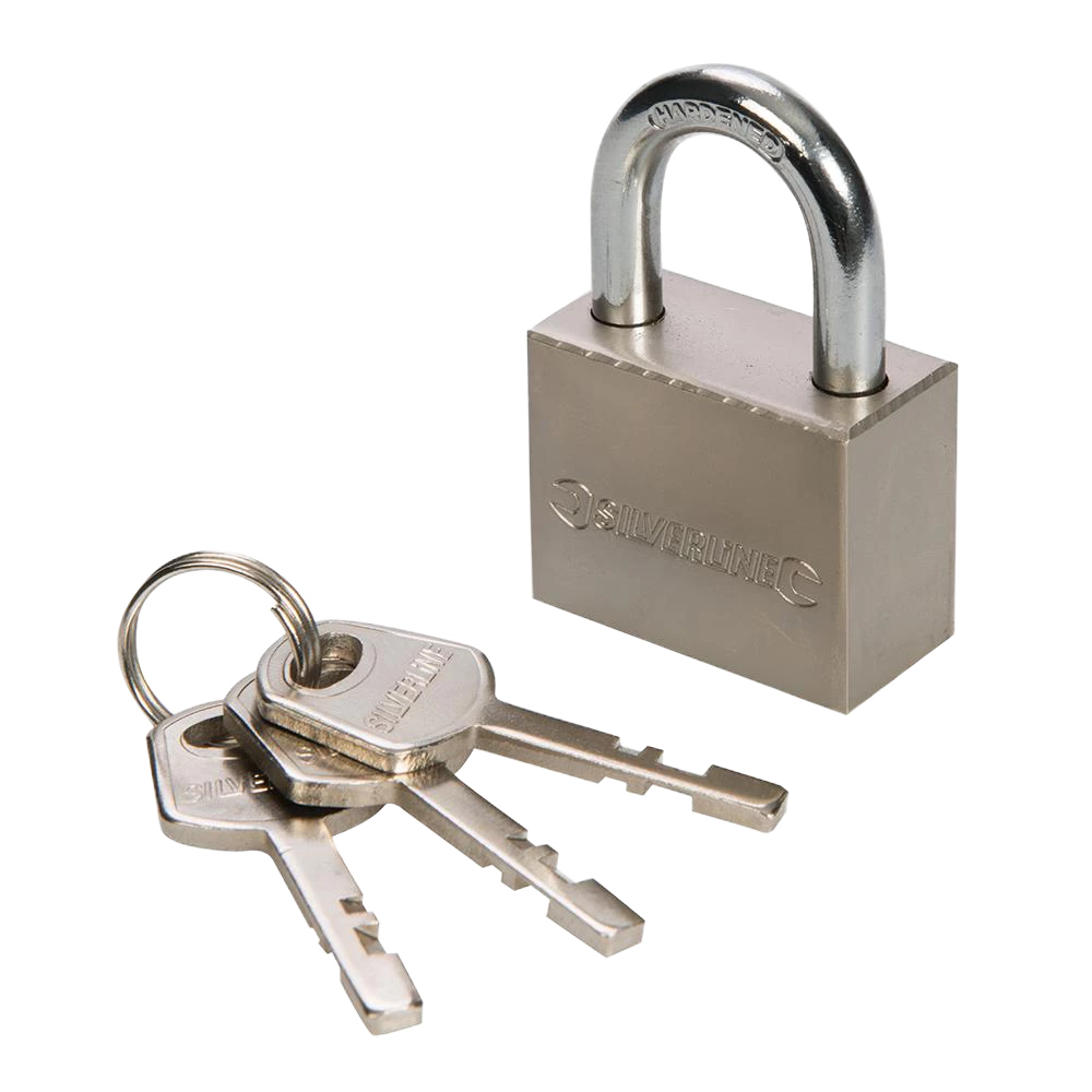 Silverline Steel Padlock