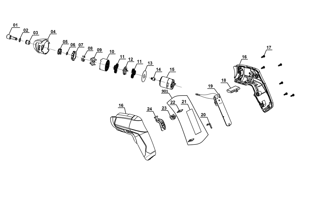 Einhell Power X-Change 3.6V Screwdriver Kit