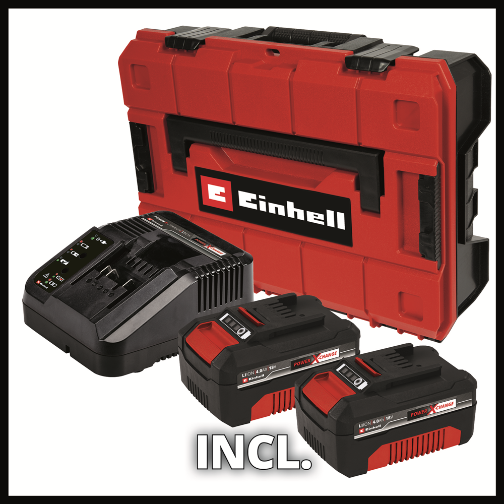 Einhell Power X-Change 18V Brushless 60Nm Combi Drill Kit 2x 4.0Ah (Stack Case)