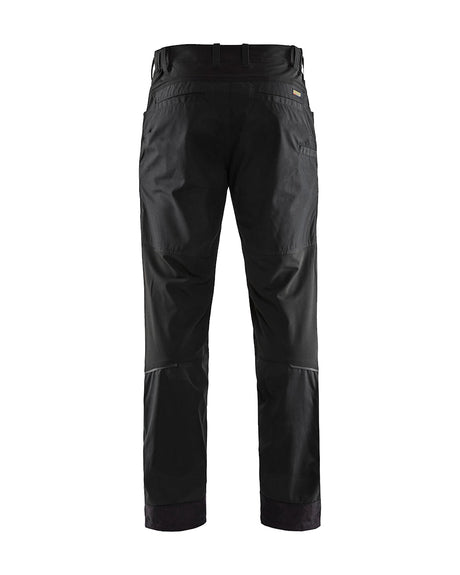 Blaklader Service Trousers with Stretch 1456  #colour_black-red