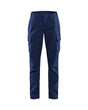 Blaklader Women's Industry Trousers Stretch 7144 #colour_navy-blue-cornflower-blue