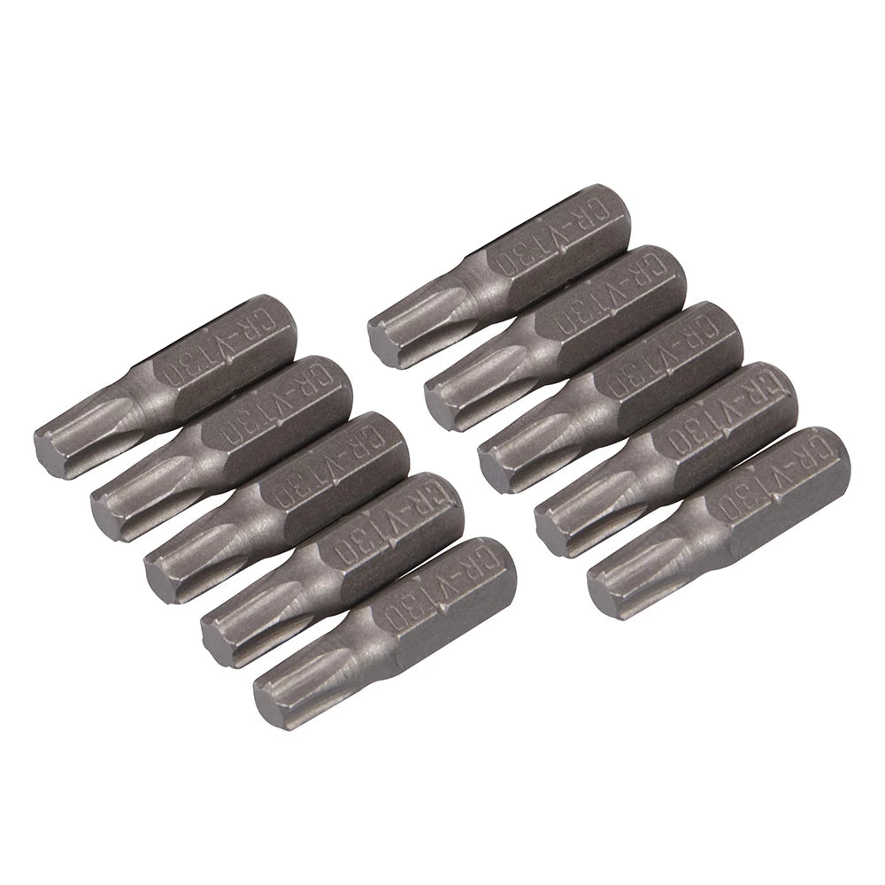 Silverline T30 Cr-V Screwdriver Bits 10Pk