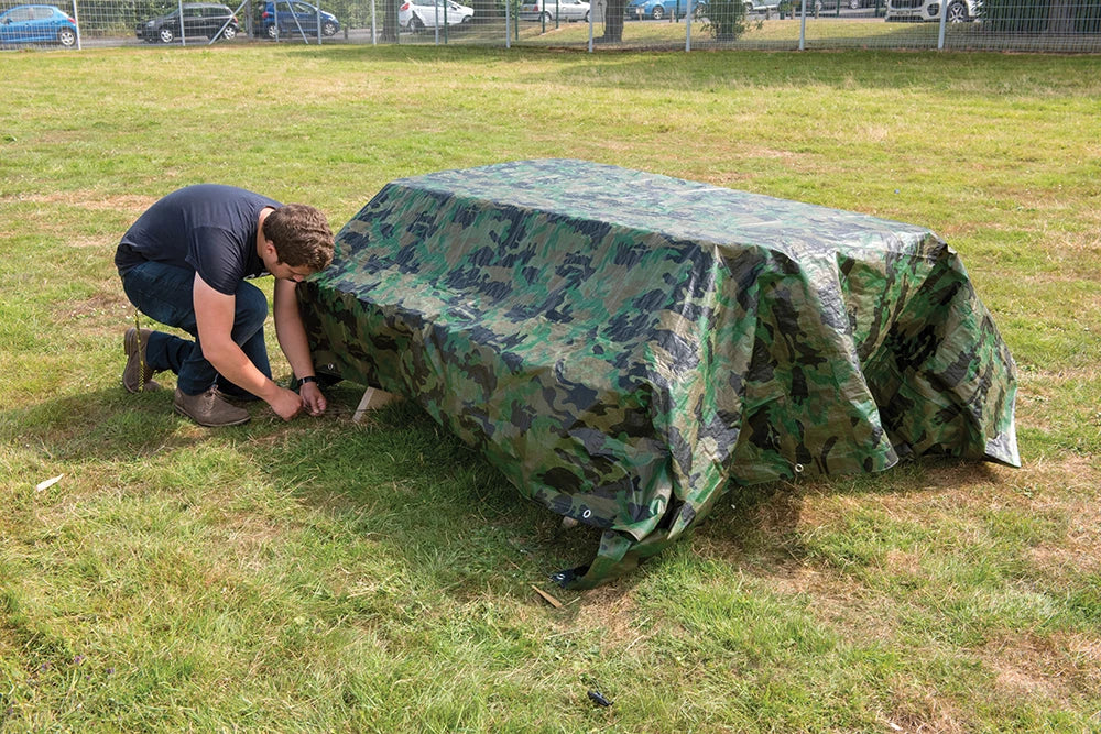 Silverline Camouflage Tarpaulin