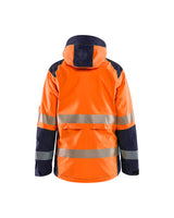 Blaklader Women's Shell Jacket Hi-Vis 4436 #colour_orange-navy-blue