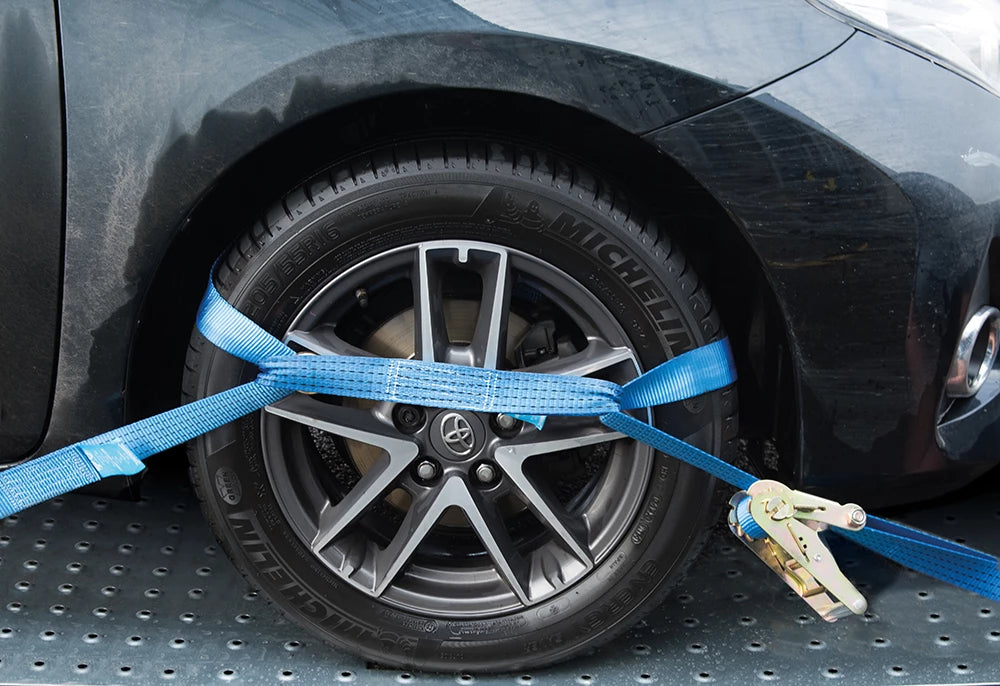 Silverline Car Transporter Alloy Wheel Tie-Down Set 3Pce