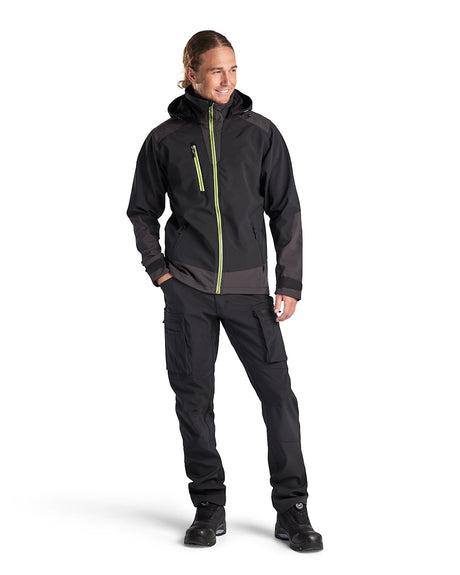 Blaklader Softshell Jacket 4749 #colour_black-hi-vis-yellow