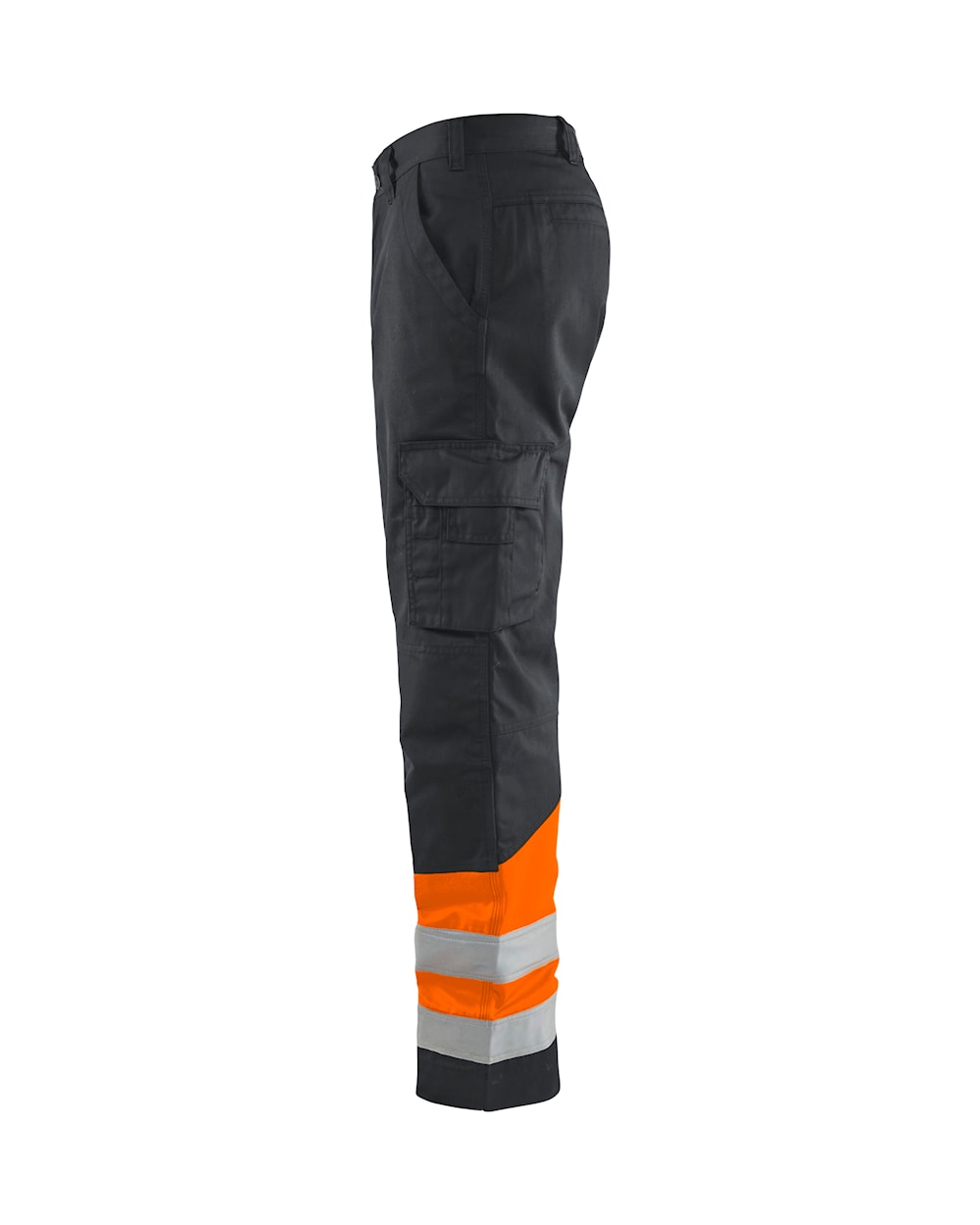 Blaklader Hi-Vis Trousers 1564 - Mid Grey/ Hi-Vis Orange