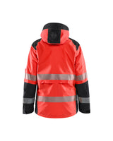 Blaklader Women's Shell Jacket Hi-Vis 4436 #colour_red-hi-vis-black