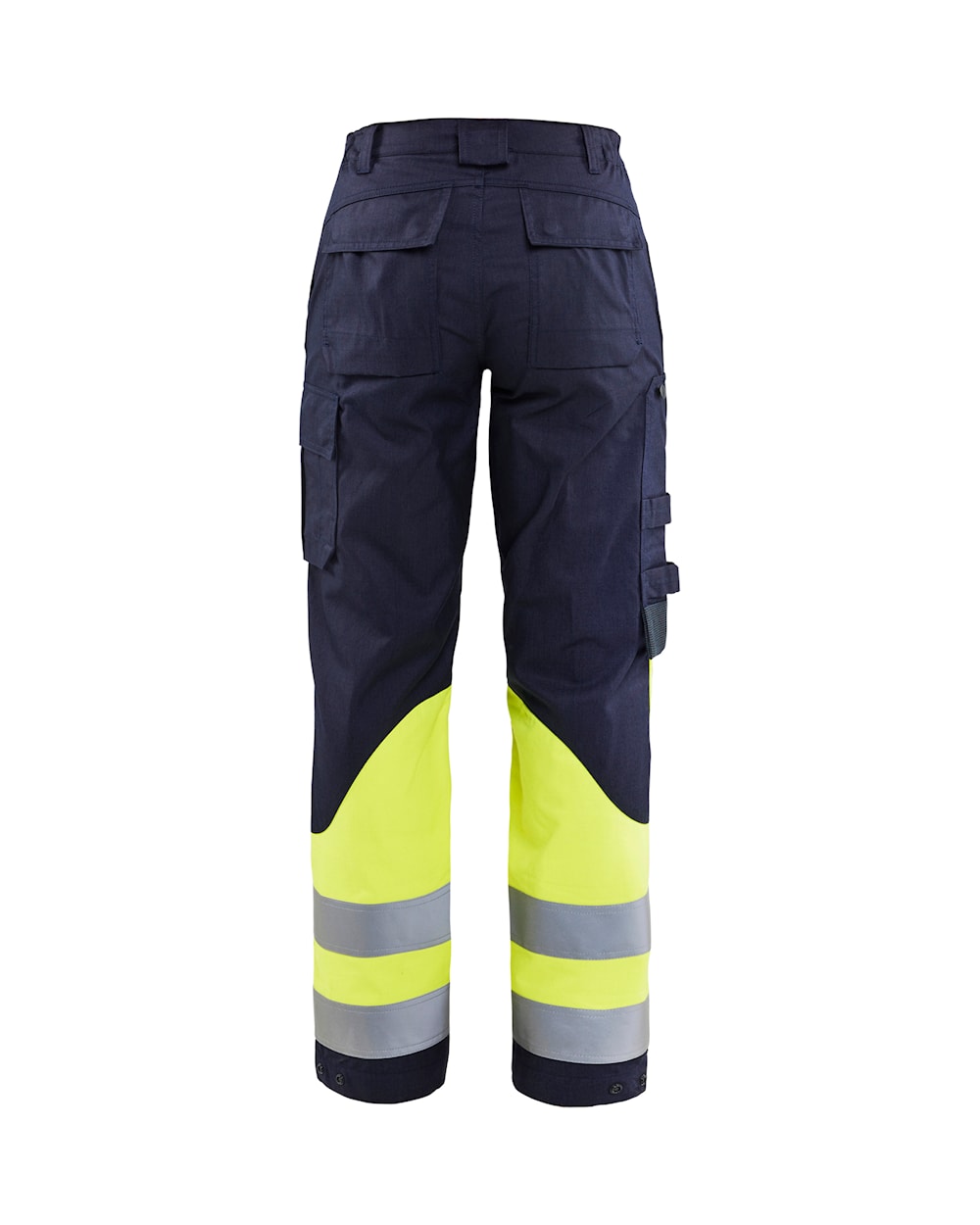 Blaklader Women's Multinorm Inherent Trousers 7188 #colour_navy-blue-hi-vis-yellow