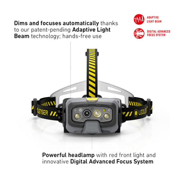 Ledlenser HF8R WORK Rechargeable LED Headlamp (1600lm)