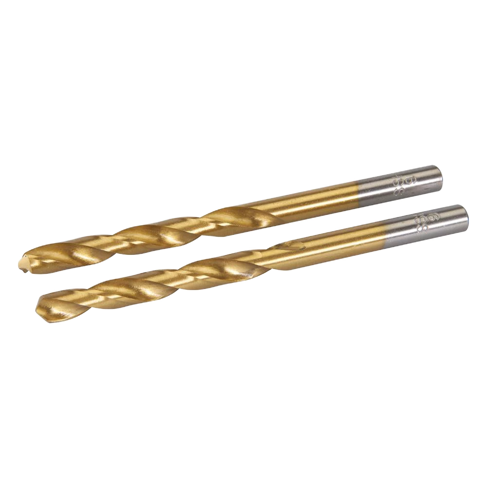 Silverline HSS Titanium-Coated Drill Bits 2Pk