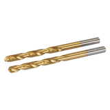 Silverline HSS Titanium-Coated Drill Bits 2Pk