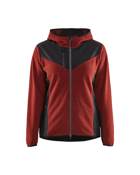 Blaklader Knitted Women's Jacket 5941 #colour_burned-red-black