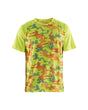 Blaklader T-Shirt Function Camo 3425 #colour_hi-vis-yellow-grey