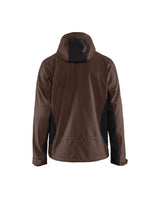 Blaklader Softshell Jacket with Hood 4753 #colour_brown-black