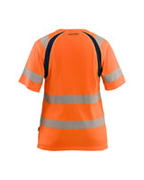 Blaklader T-Shirt Hi-Vis Women 3503 #colour_orange-navy-blue