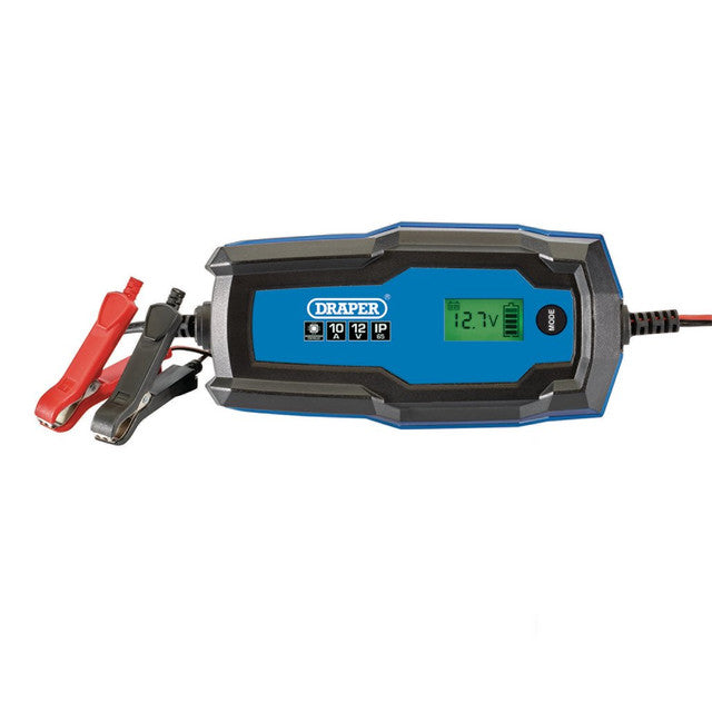 Draper Tools 6/12V Smart Charger And Battery Maintainer, 10A