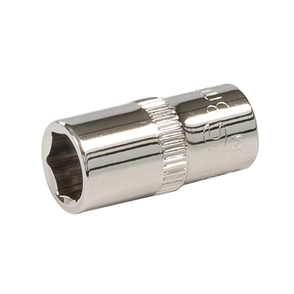 Silverline Socket 1/4" Drive 6pt Metric