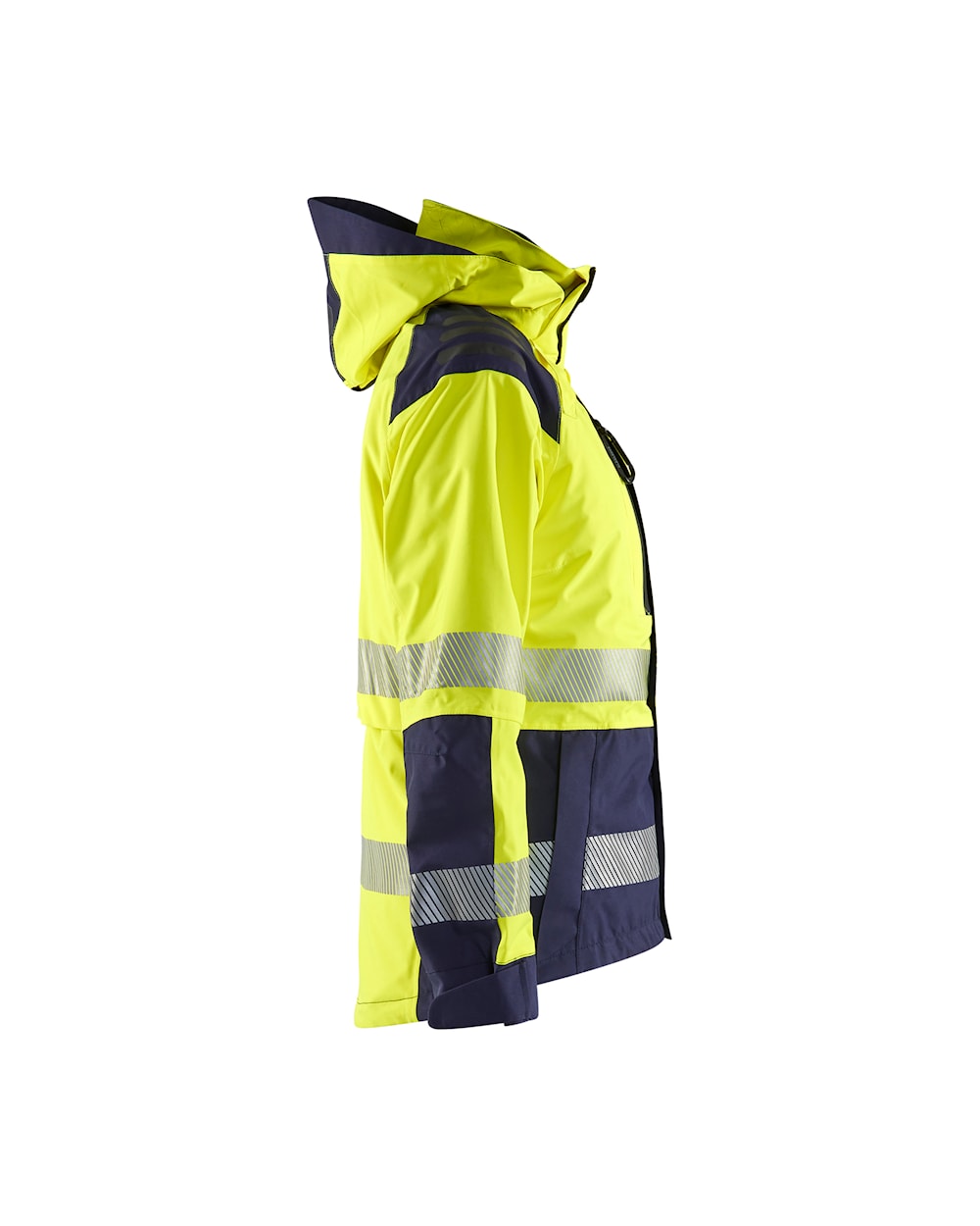 Blaklader Women's Shell Jacket Hi-Vis 4436 #colour_hi-vis-yellow-navy-blue