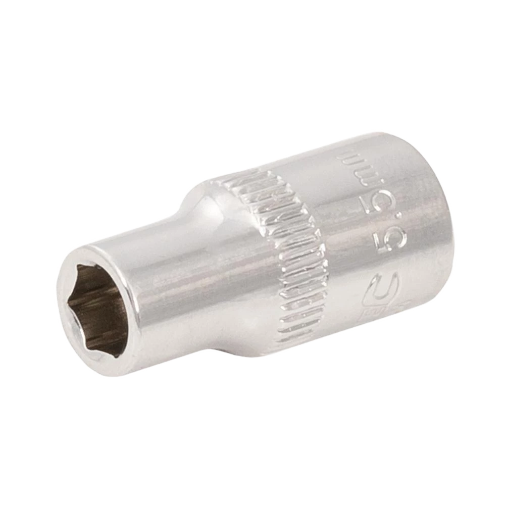 Silverline Socket 1/4" Drive 6pt Metric