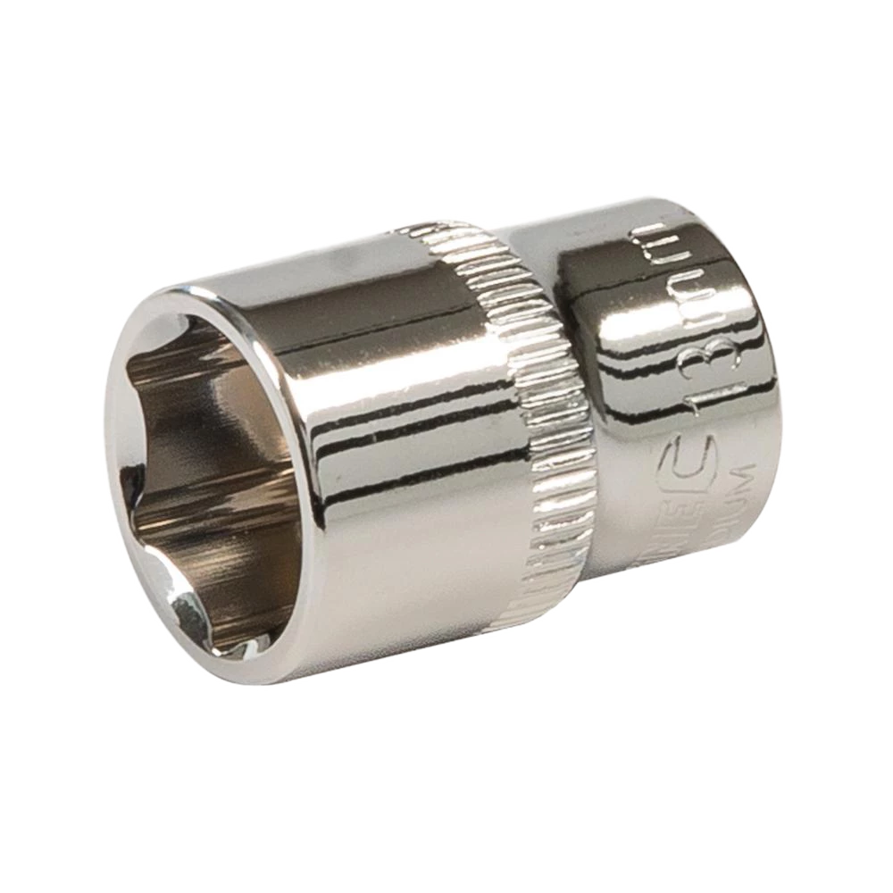 Silverline Socket 1/4" Drive 6pt Metric