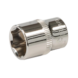 Silverline Socket 1/4" Drive 6pt Metric