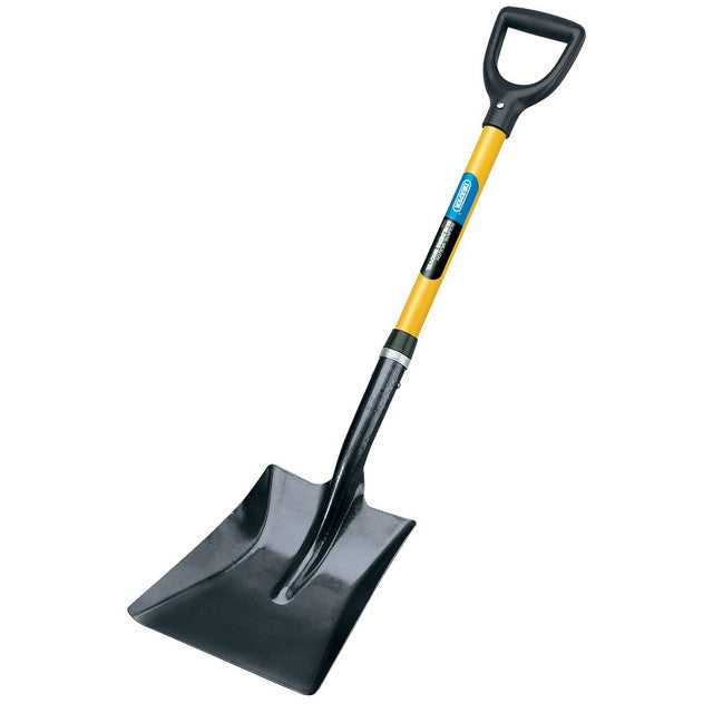 Draper Tools Square Mouth Builders Shovel With Fibreglass Shaft