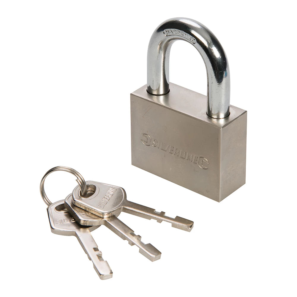 Silverline Steel Padlock