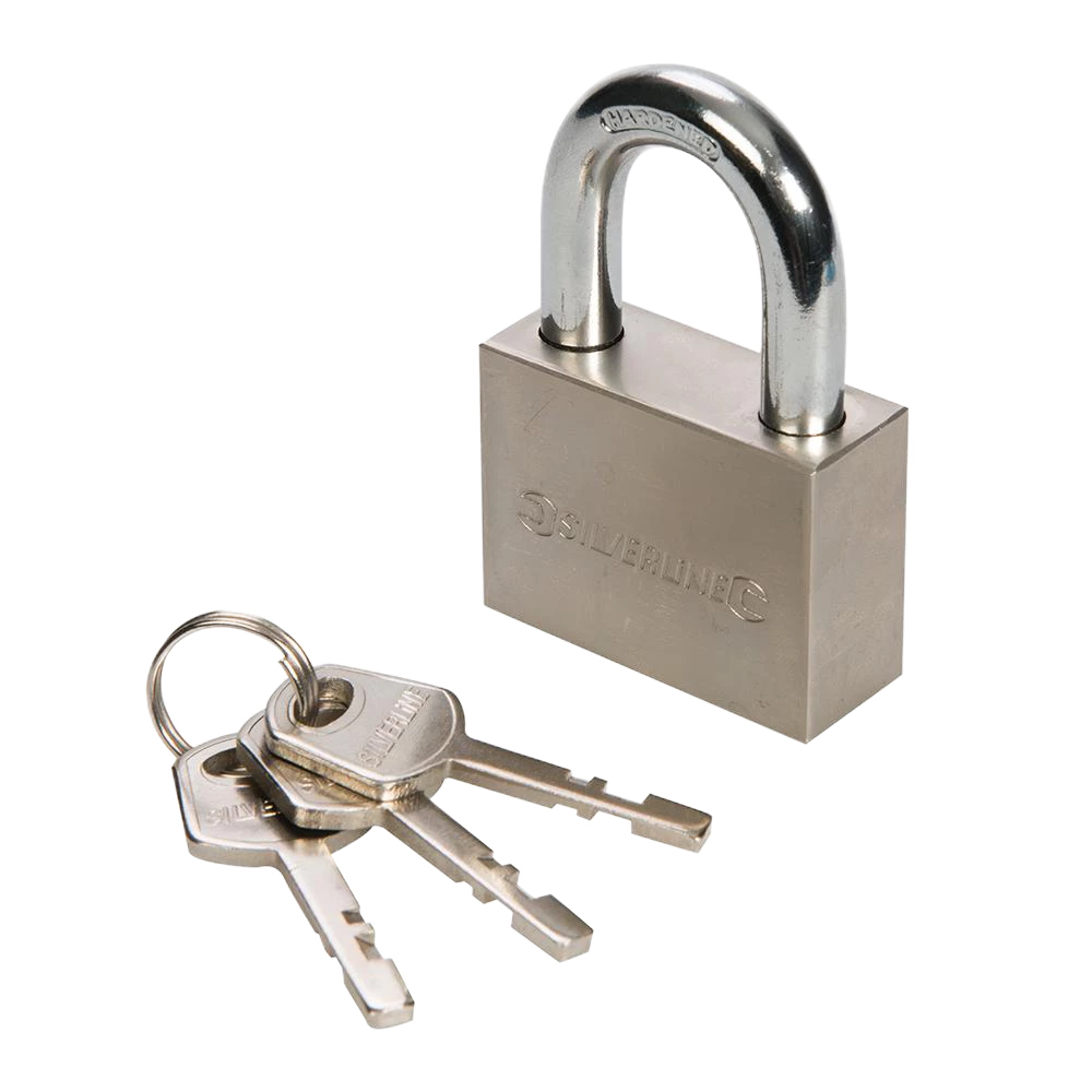 Silverline Steel Padlock