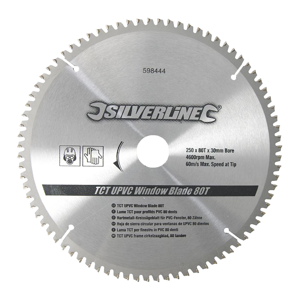 Silverline TCT uPVC Window Blade 80T