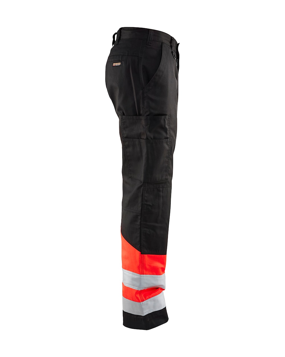 Blaklader Hi-Vis Trousers 1564 - Black/Hi-Vis Red