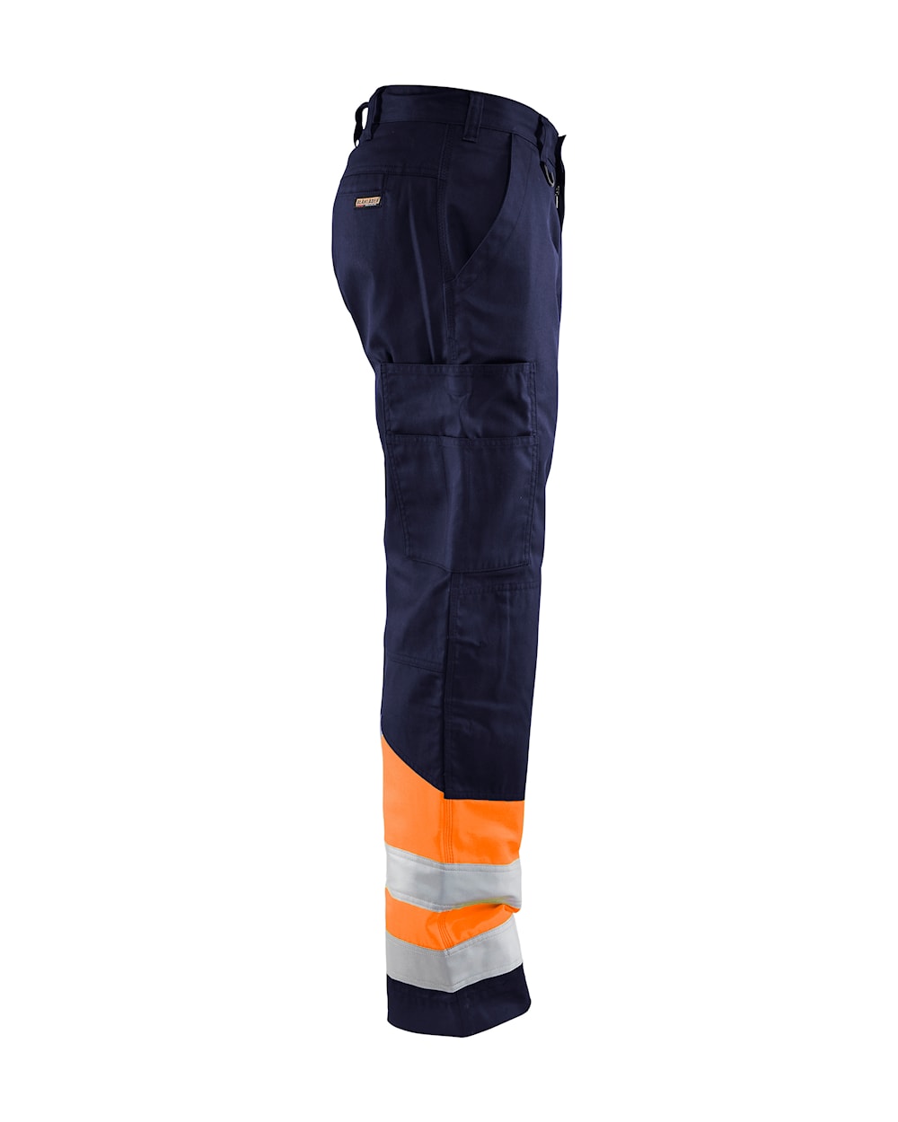 Blaklader Hi-Vis Trousers 1564 - Navy Blue/Hi-Vis Orange