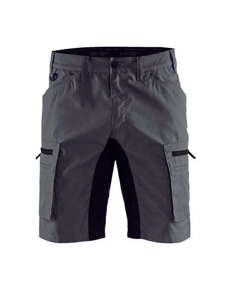 Blaklader Service Shorts Stretch 1449 #colour_mid-grey-black