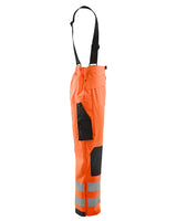 Blaklader Rain Trousers Hi-Vis Level 3 1306 #colour_orange