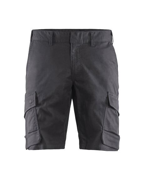 Blaklader Industry Shorts Stretch 1446 #colour_mid-grey-black