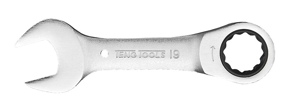 Teng Tools Stubby Ratcheting Combination Spanner Metric RS 19mm